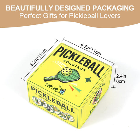 Kauai Sun posavasos pickleball para uso en casa u oficina.