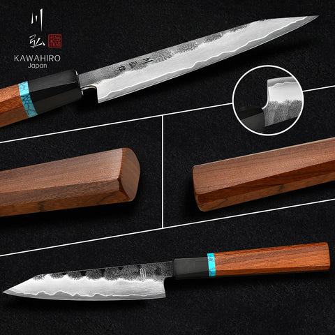 KAWAHIRO 5 pulgadas, regalo en elegante incrustación turquesa