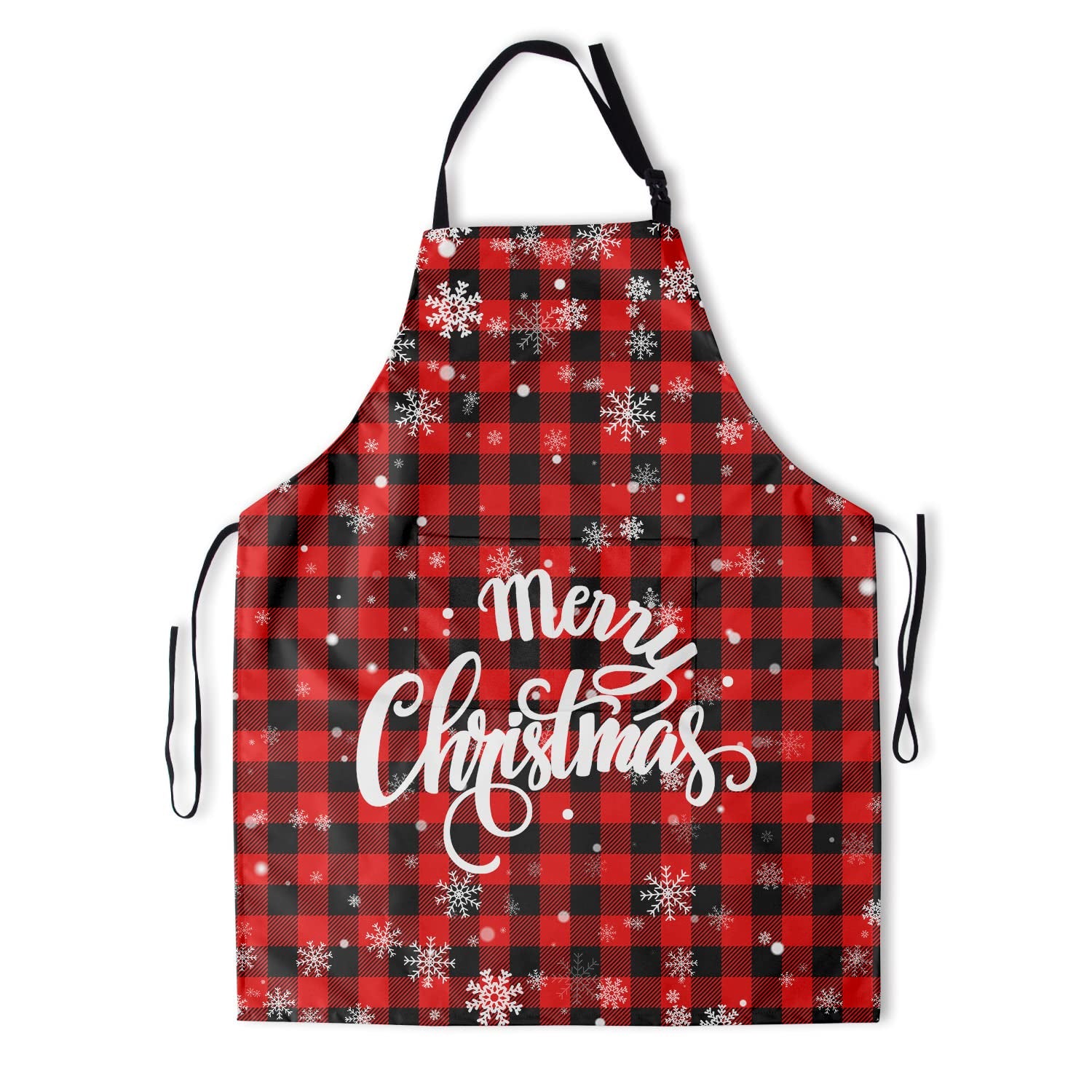 Delantal Kawani navideño frontal, protección al cocinar con estilo.