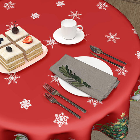 Mantel Kawani navidad redondo 60 pulgadas tejido suave y duradero.