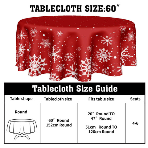 Kawani mantel navidad redondo 60p dibujo vibrante para una mesa única.