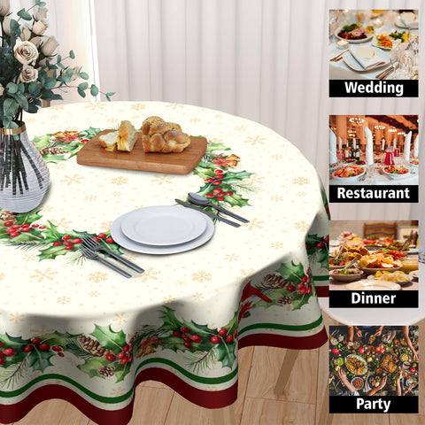 Mantel Kawani con regalos navideños en acuarela para la mesa.