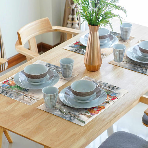 Mantel Kawani invernal para cocina y comedor elegante