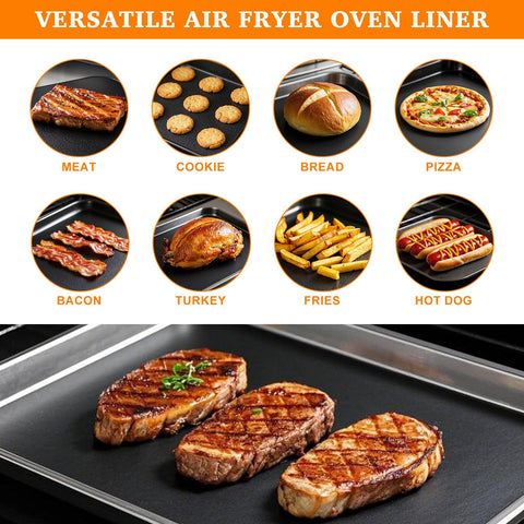 KAWENDE bandeja liner cocina reutilizable, solución práctica para cocinar con menos grasa.