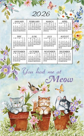 Kay Dee Designs Calendario: toalla de cocina 2026, decorativa y absorbente para uso diario.
