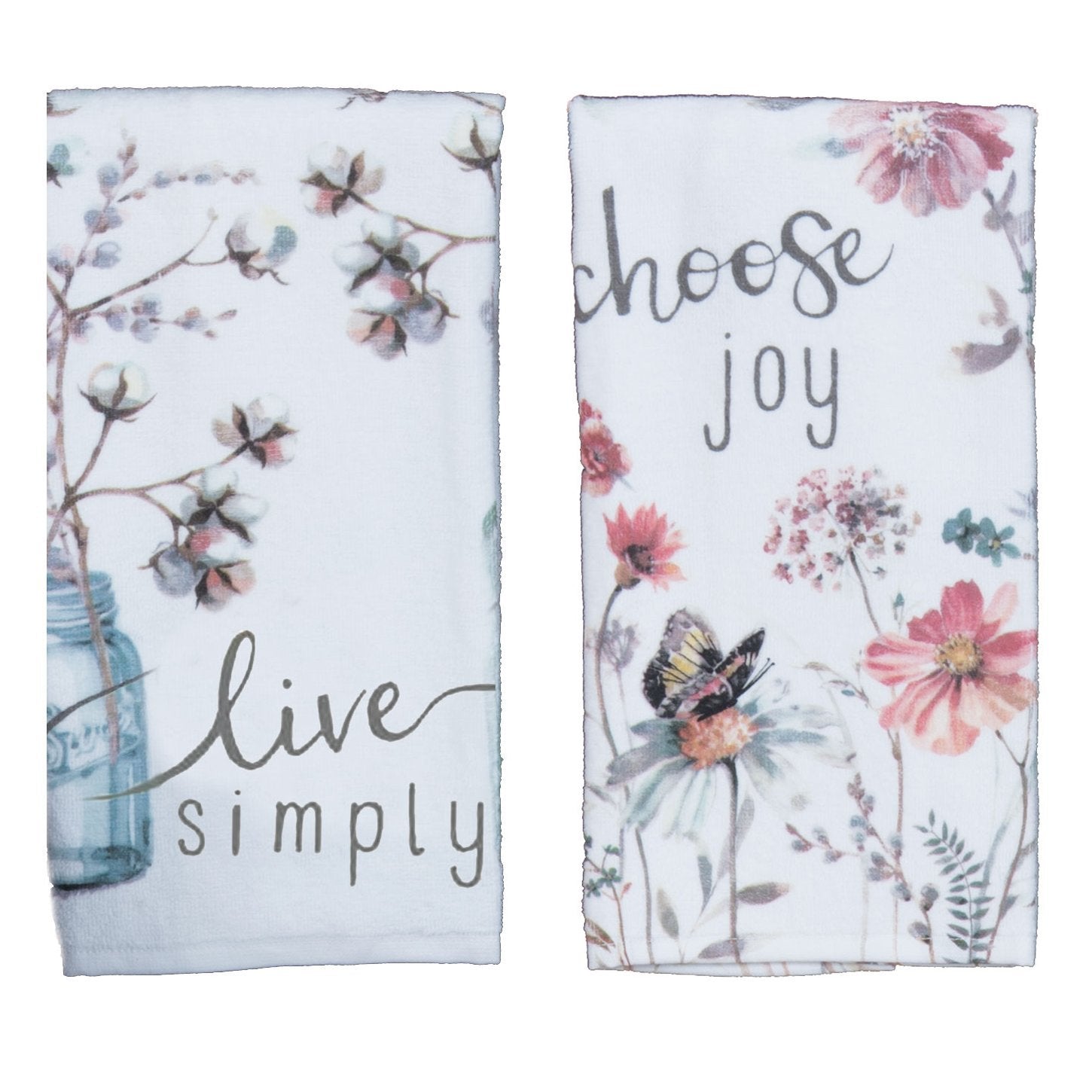 Kay Dee Designs toalla de cocina con mensaje alegre, ideal para secar platos y decorar la cocina.
