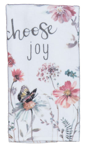 Kay Dee Designs toalla de cocina con motivos florales y tarro de mason para estilo vintage.