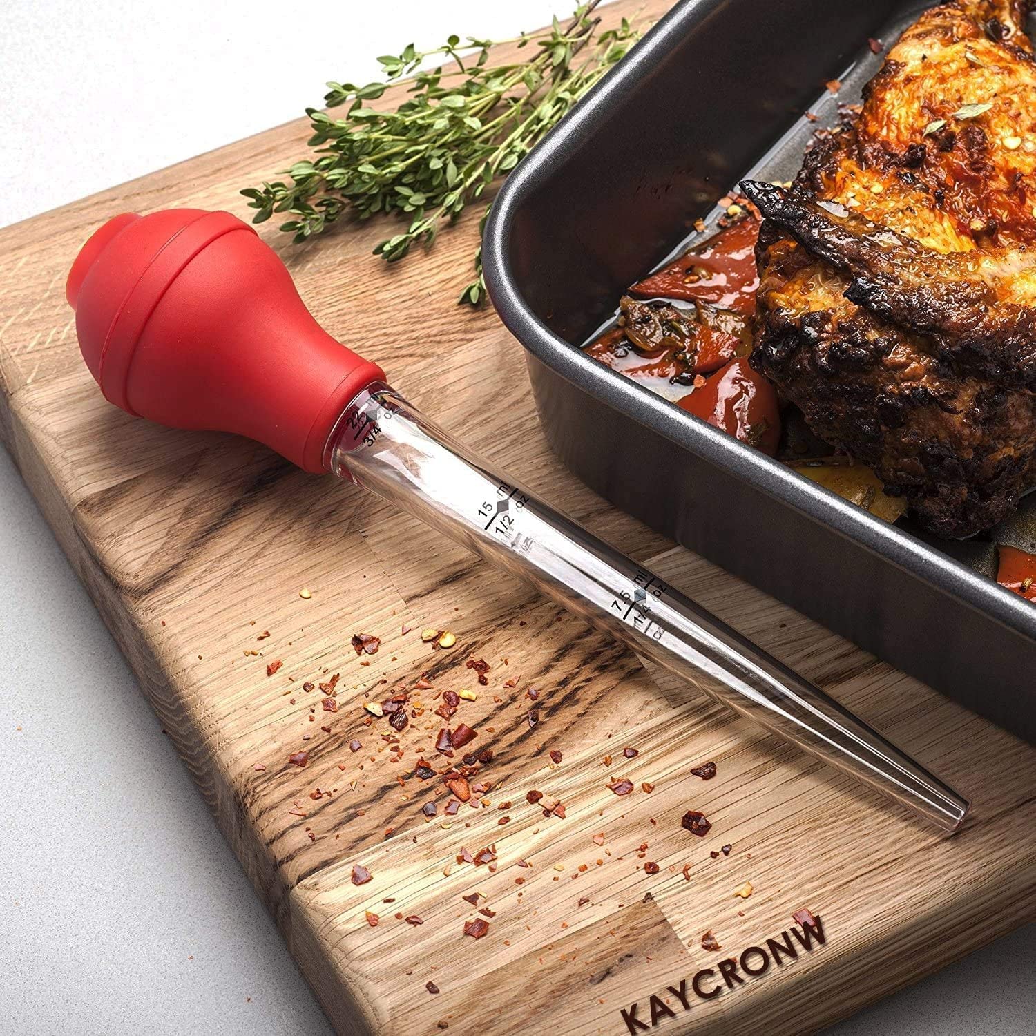 KAYCROWN inyectores de acero inoxidable para carne permiten infusionar jugos con precisión.
