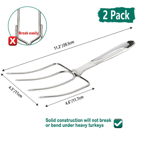 KayCrown tenedores de carne para cortar y servir pavo con seguridad