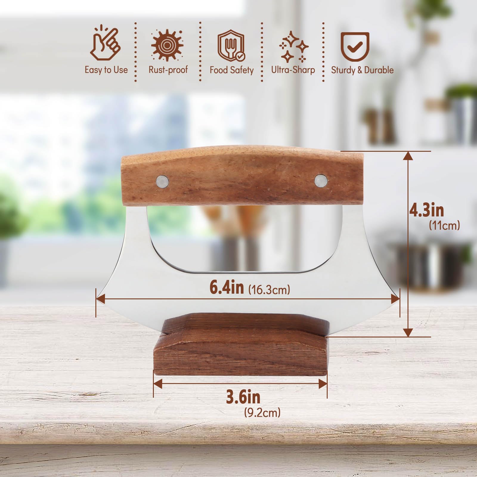 KAYCROWN Ulu: pica ajo e hierbas con control y precisión