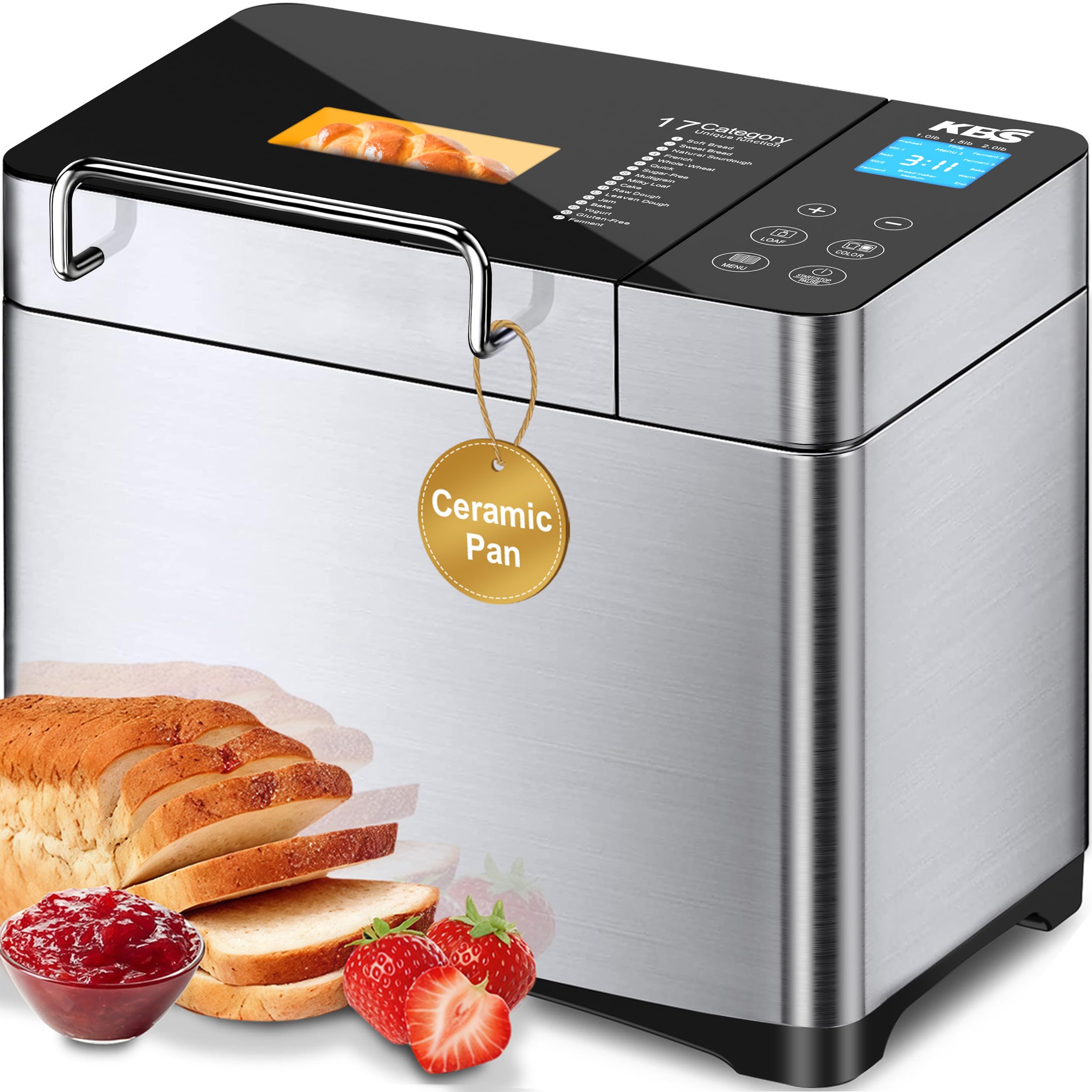 KBS Pro 710W con pan cerámico para horneados uniformes