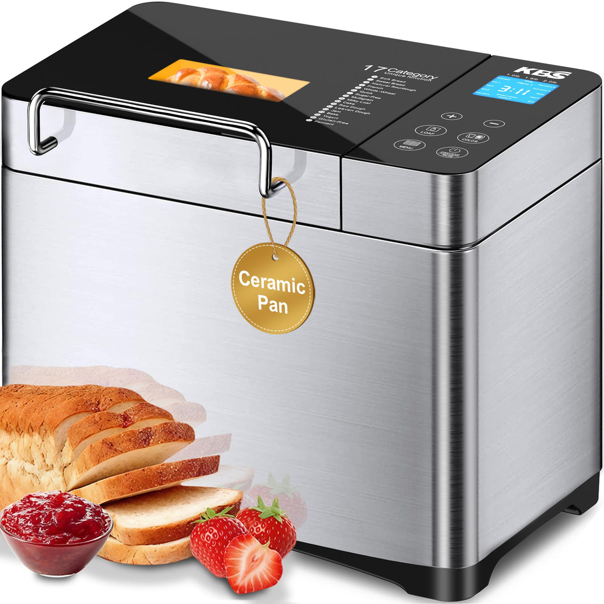 KBS Pro 710W con pan cerámico para horneados uniformes