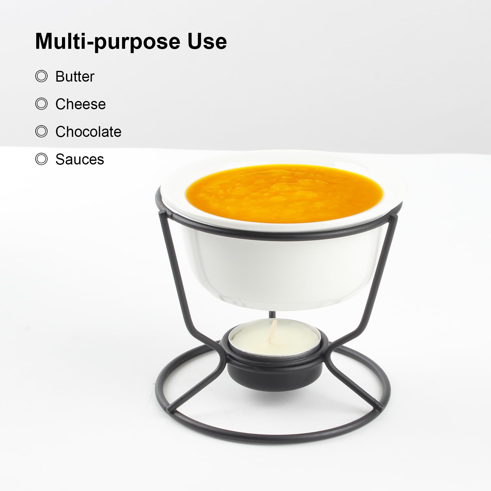 KCGANI set fondue cerámico 5oz ideal para queso y chocolate.