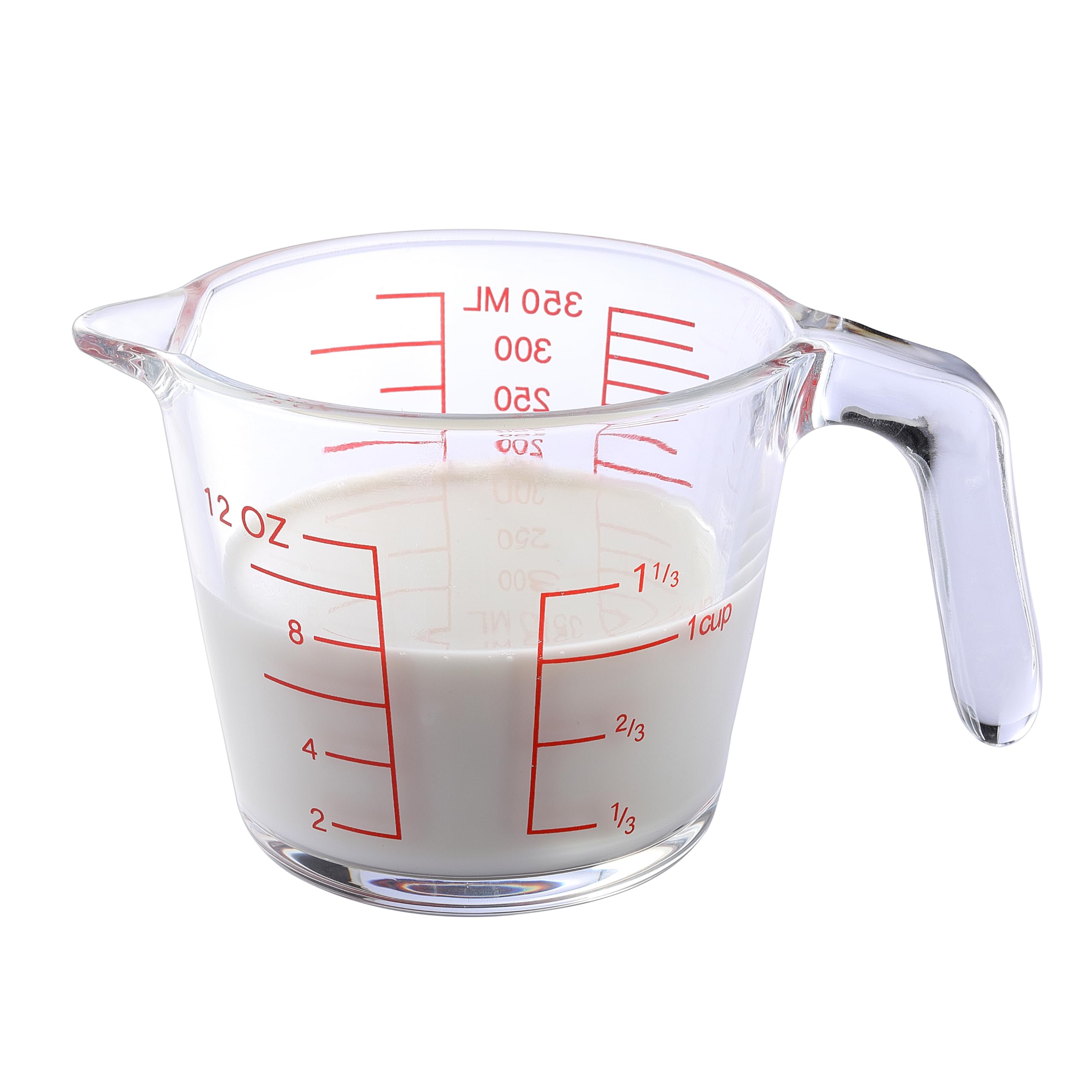 Taza medidora KCKHFA de vidrio con capacidad 350 ml para medir con precisión