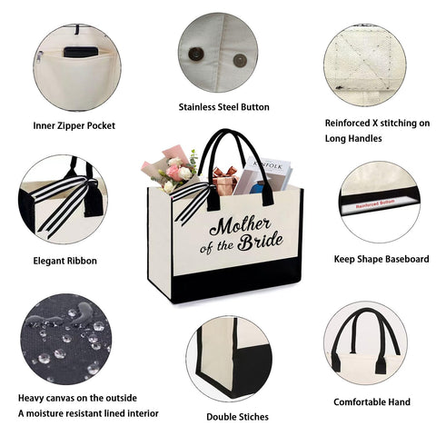 KDBDSYZB bolsa cosmética regalo para madre de la novia, compacto y práctico