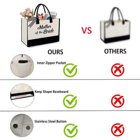 KDBDSYZB tote con diseño Mrs, frente doble para bodas