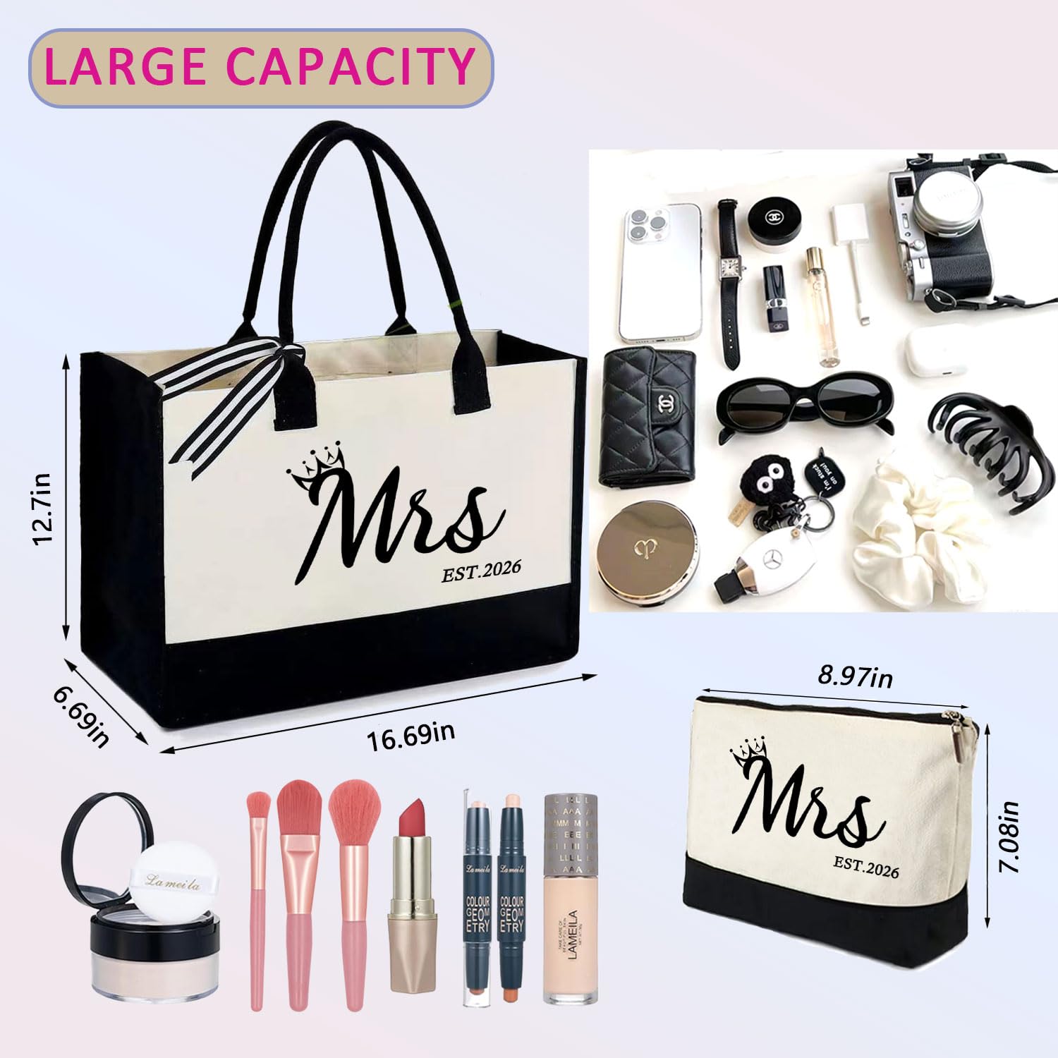 KDBDSYZB Mrs 2026 Tote Base Acolchada: base estable que protege tus pertenencias