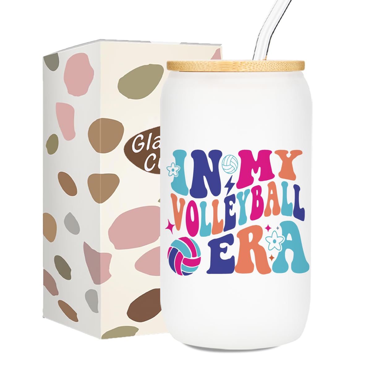 kdxpbpz – vaso-cafe-helado-voleibol-tapa-paja: ideal para entrenamientos y regalos.