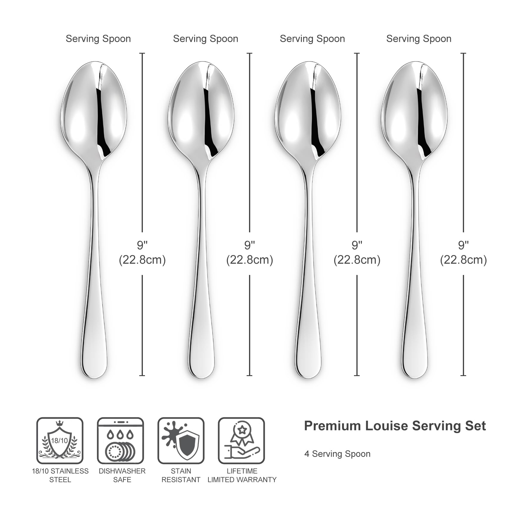 KEAWELL Louise cucharas equilibrio y peso para servir con comodidad