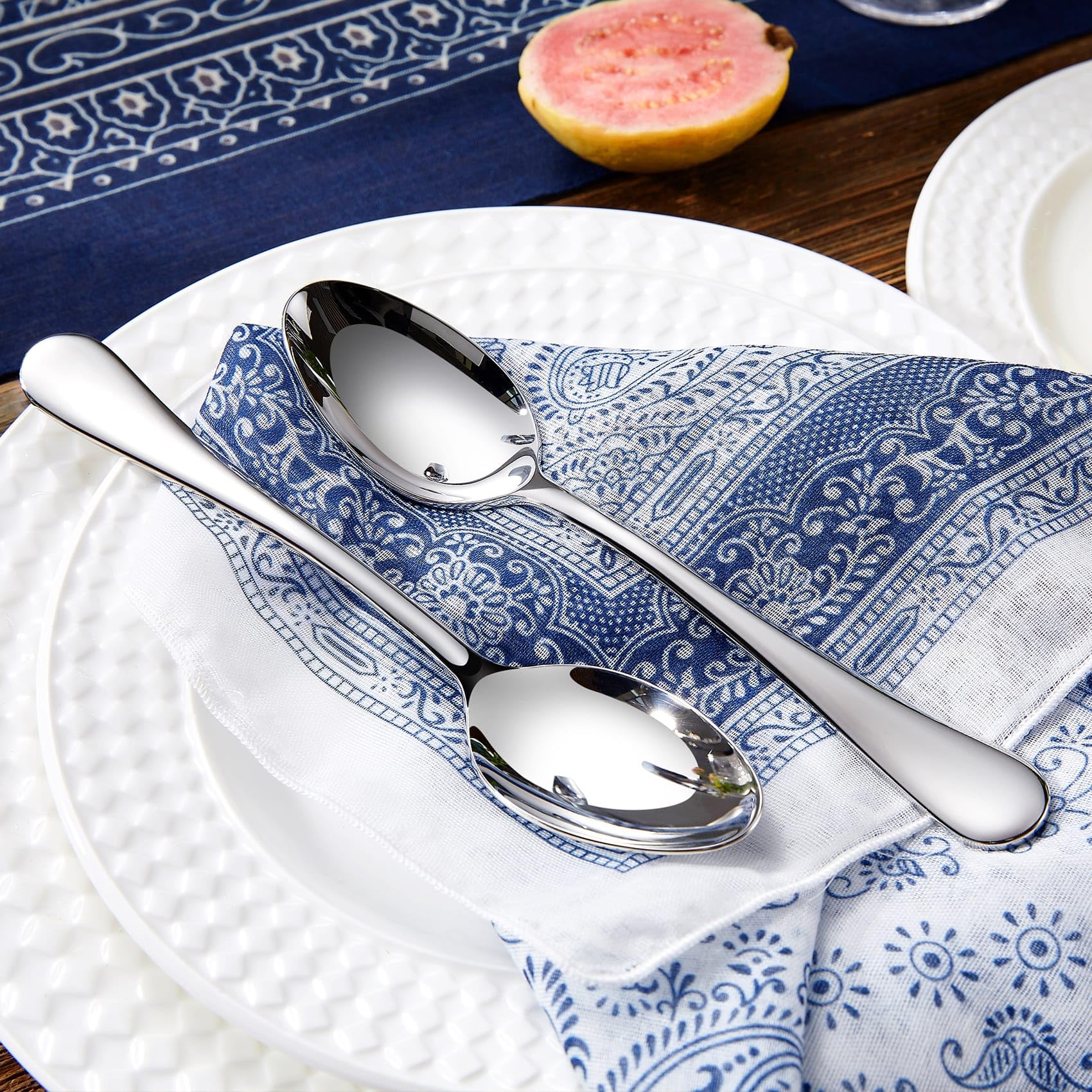 KEAWELL Verona cucharas de cena, diseño claro para usos versátiles en familia