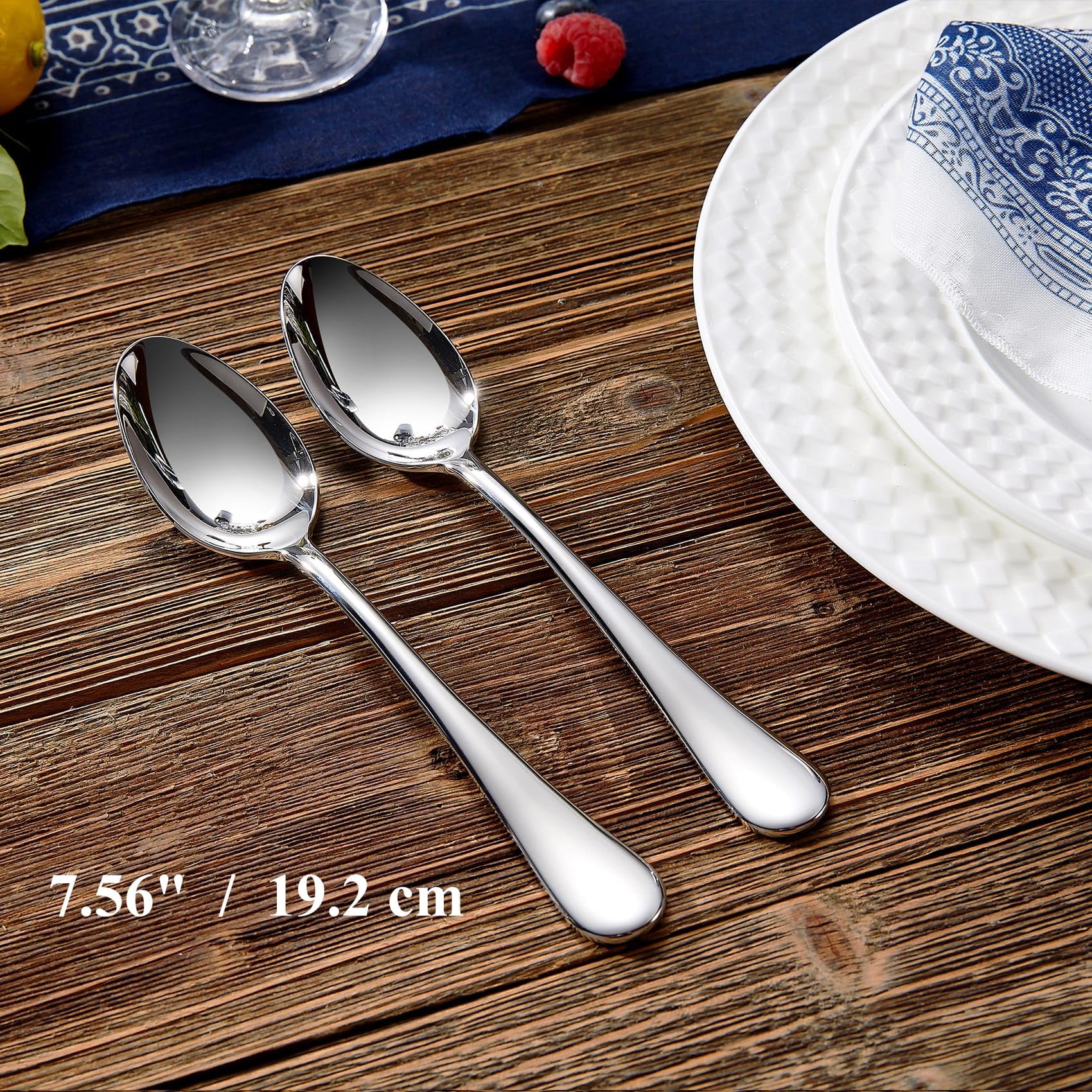KEAWELL Verona cucharas de cena, mango ergonómico para agarre cómodo durante la comida