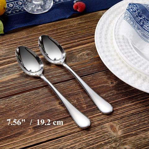 KEAWELL Verona cucharas de cena, mango ergonómico para agarre cómodo durante la comida
