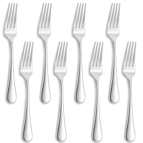 KEAWELL Verona Premium, conjunto de 8 tenedores de 8 pulgadas para cenas diarias con estilo.