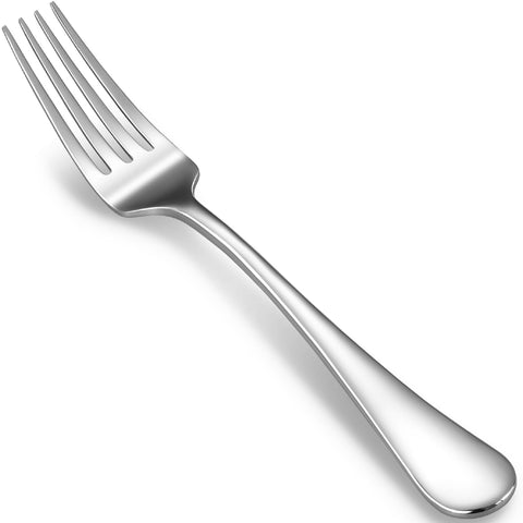 Tenedor de cena KEAWELL Verona de 8 pulgadas con brillo espejo para mesa diaria elegante.
