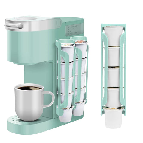 Kedofa portacápsulas Keurig azul compacto para ahorrar espacio en la cocina