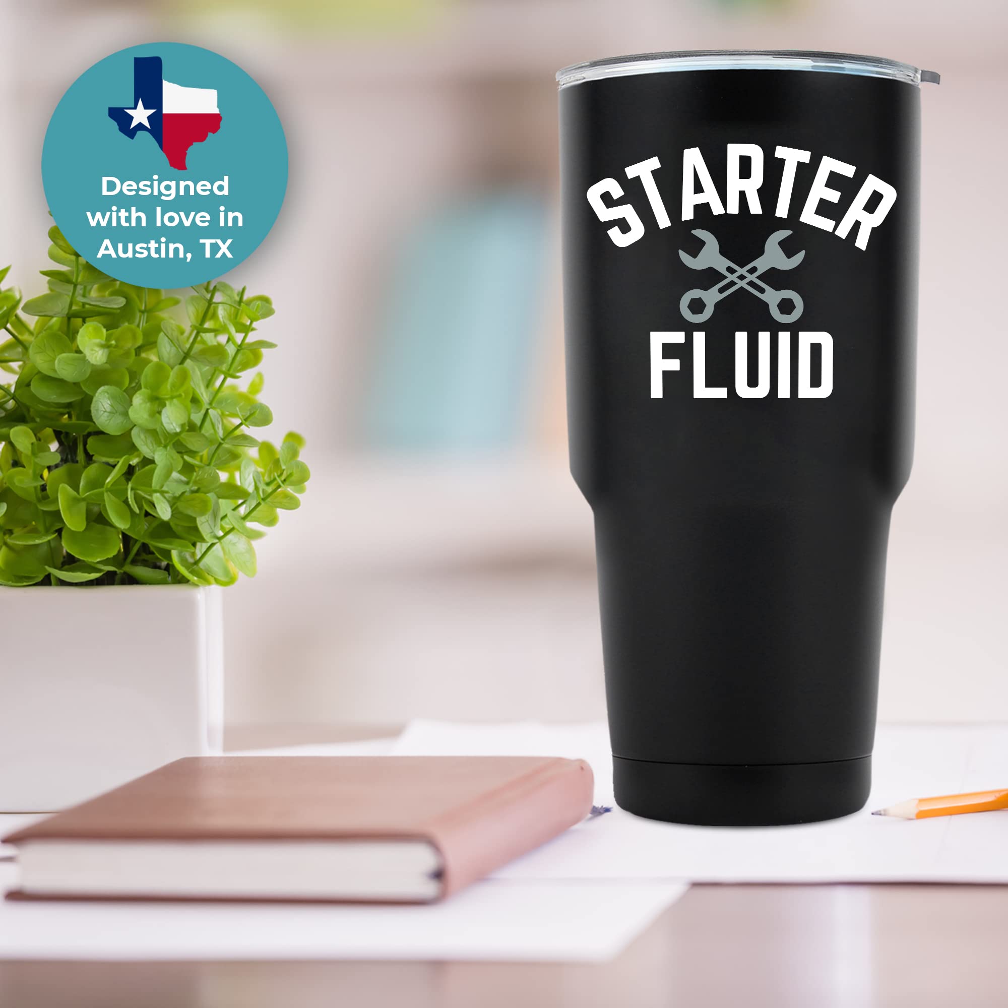 KEDRIAN Mechanic Tumbler 30oz, ideal como regalo para taller.
