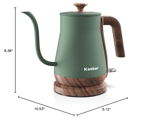 Keebar acabado verde matcha añade estilo y facilidad de uso.