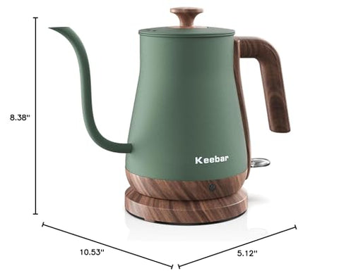 Keebar acabado verde matcha añade estilo y facilidad de uso.