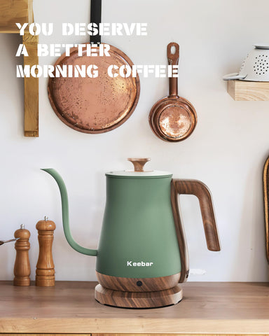 Keebar hervidor uso multiple para café te y chocolate caliente.