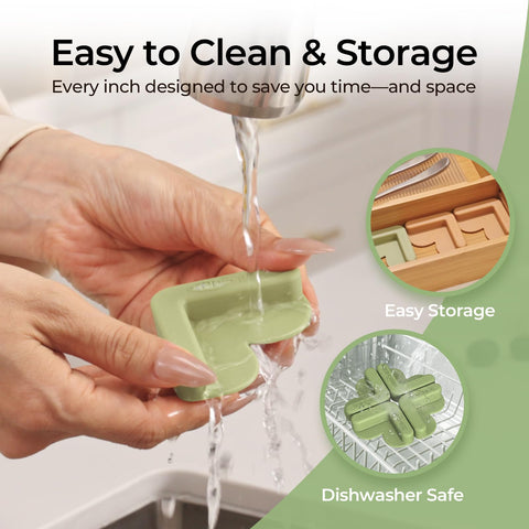Keechee se limpia fácilmente con agua tibia y detergente suave.