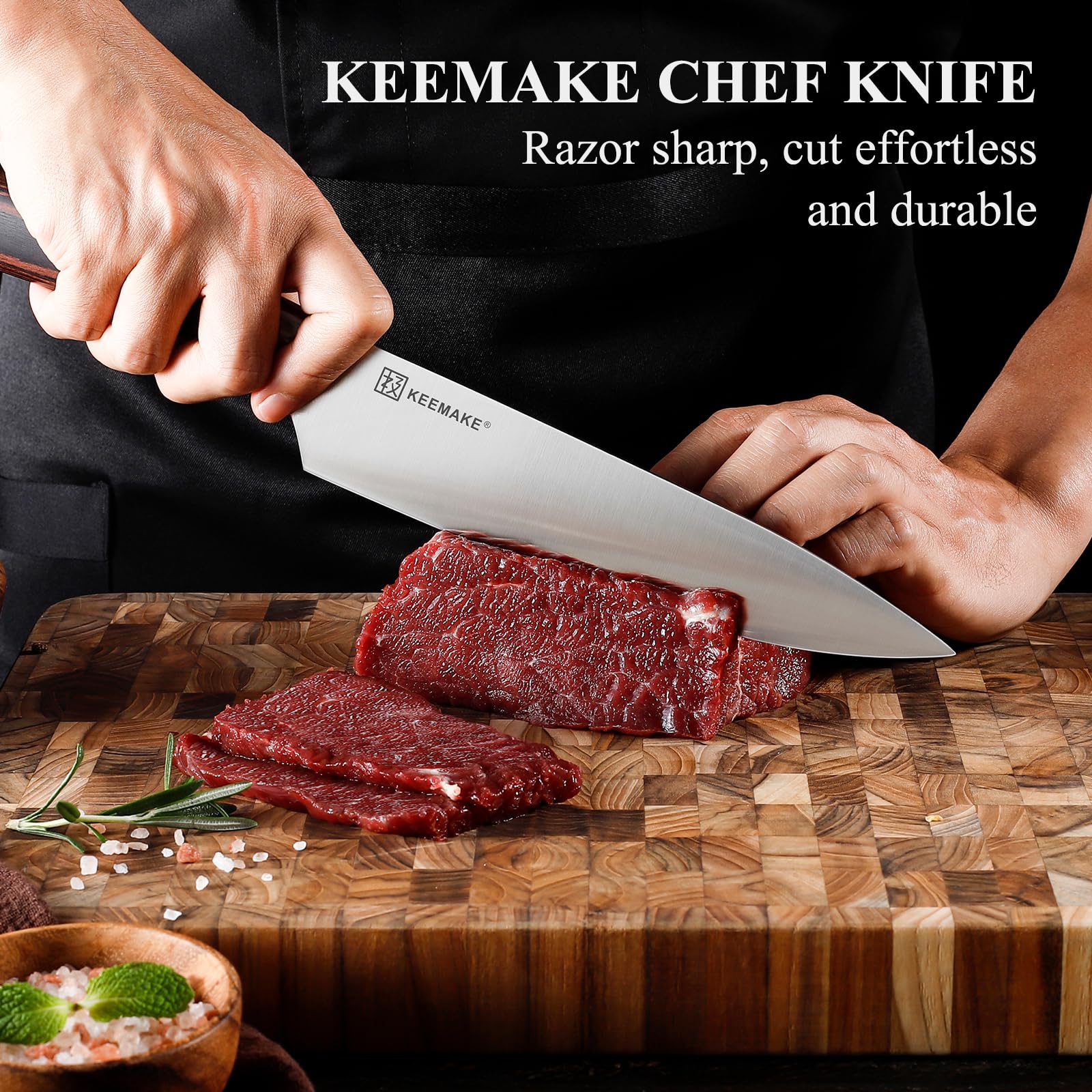 KEEMAKE 8 pulgadas para cortar frutas y verduras con precisión