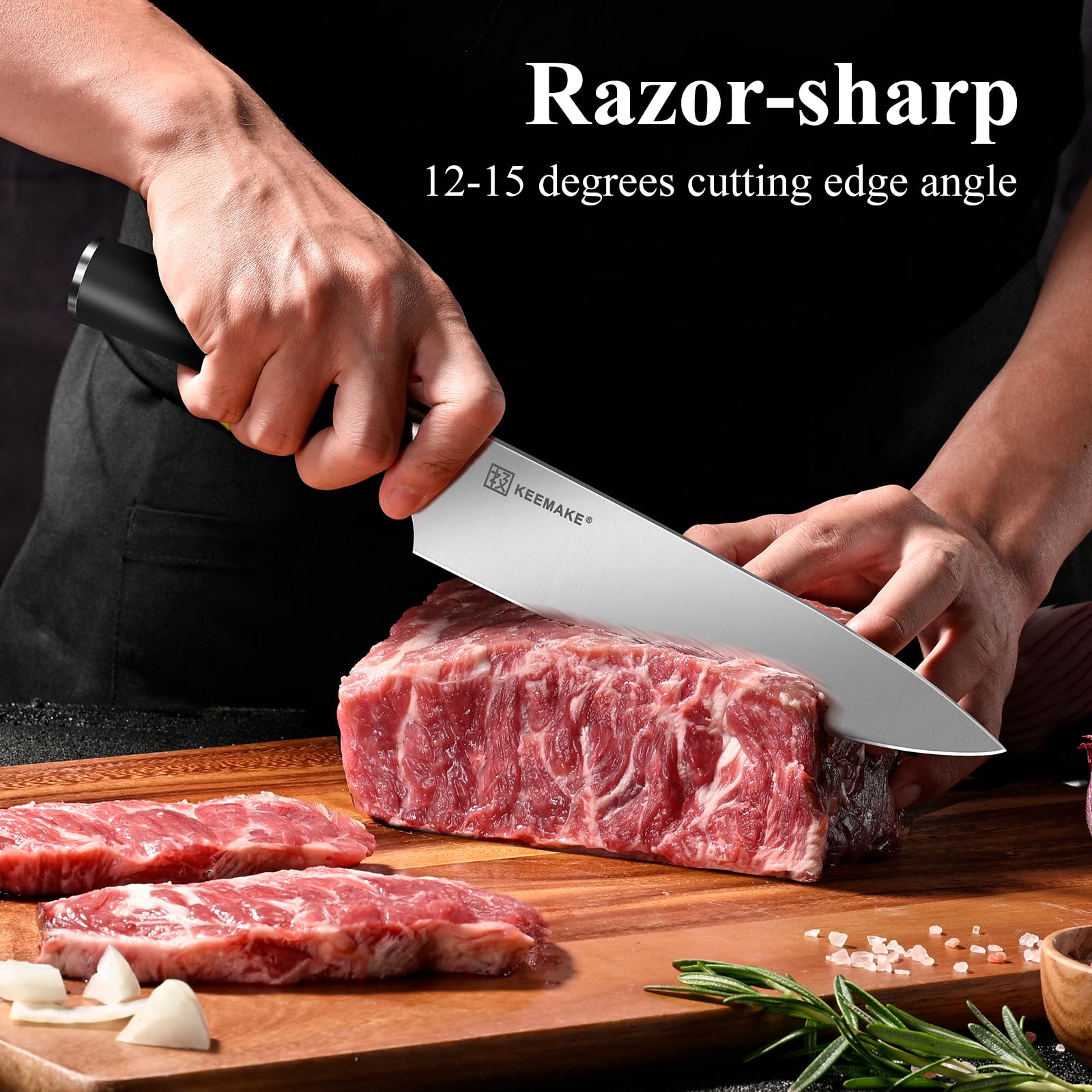 KEEMAKE cuchillo utilitario cómodo para tareas diarias de cocina, facilidad de manejo.