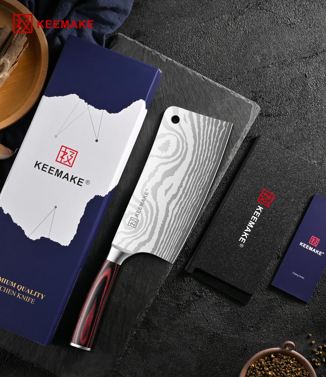 KEEMAKE funda y caja regalo elegantes para el cuchillo KEEMAKE