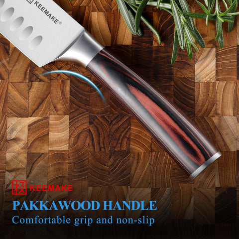 KEEMAKE Santoku corta vegetales y frutas con precisión