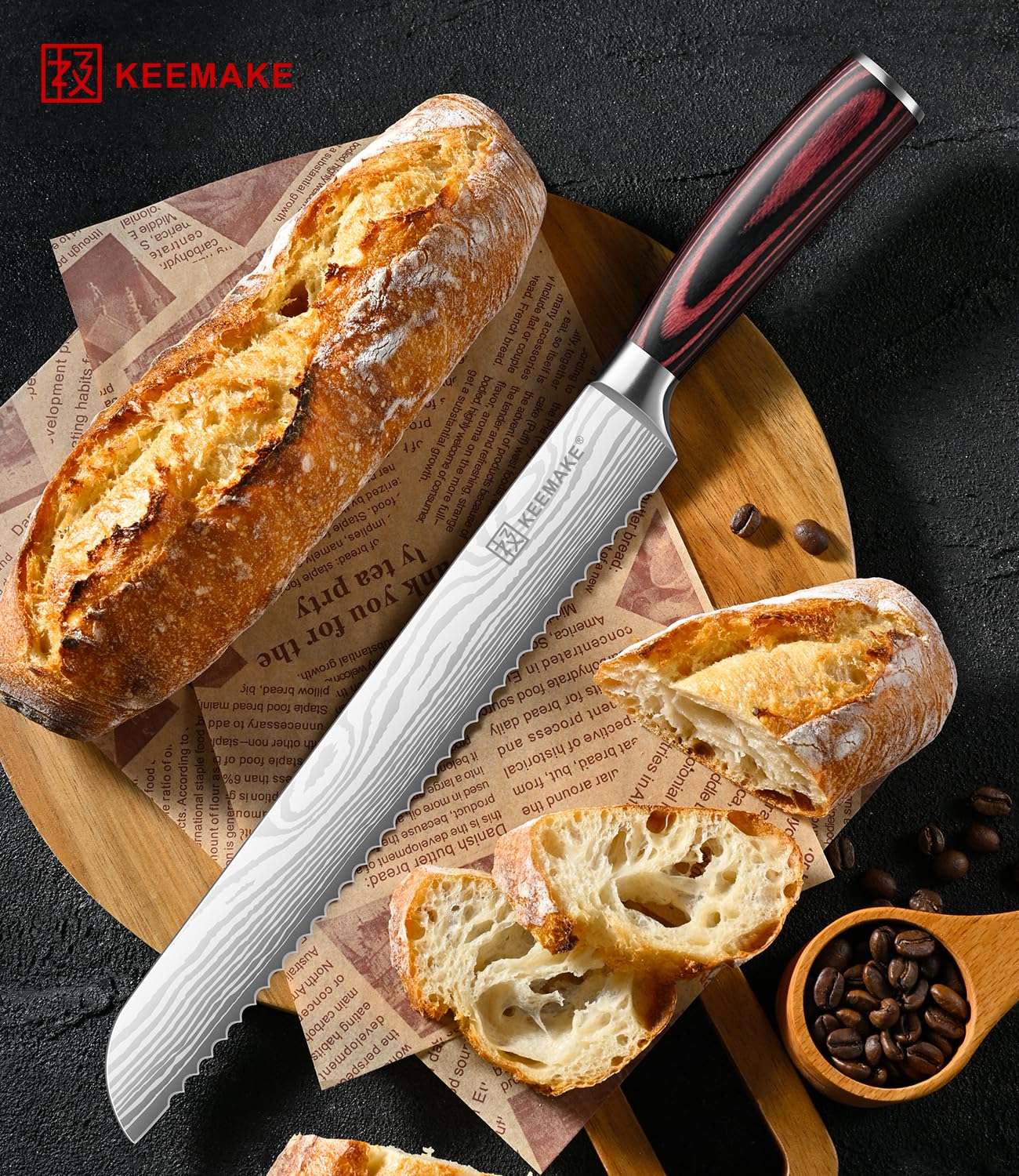 KEEMAKE uso diario en casa, ideal para pan, bagels y bizcochos
