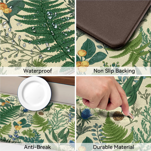 Keensoft alfombra vegetal para cocina añade color y protección al suelo