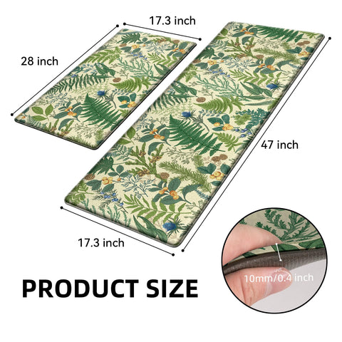 Keensoft alfombra con hojas, ideal para sostenerse durante tareas domésticas