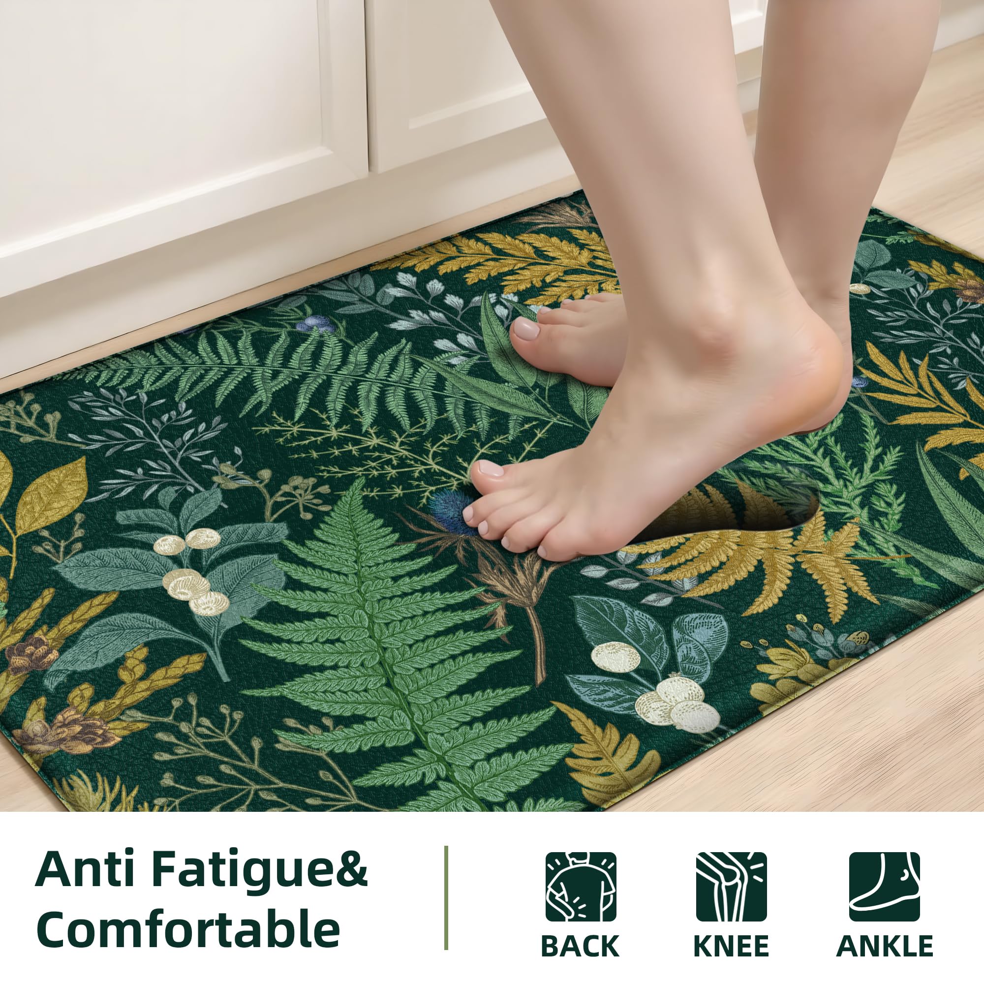 Keensoft diseño hojas verdes, realza la decoración de la cocina