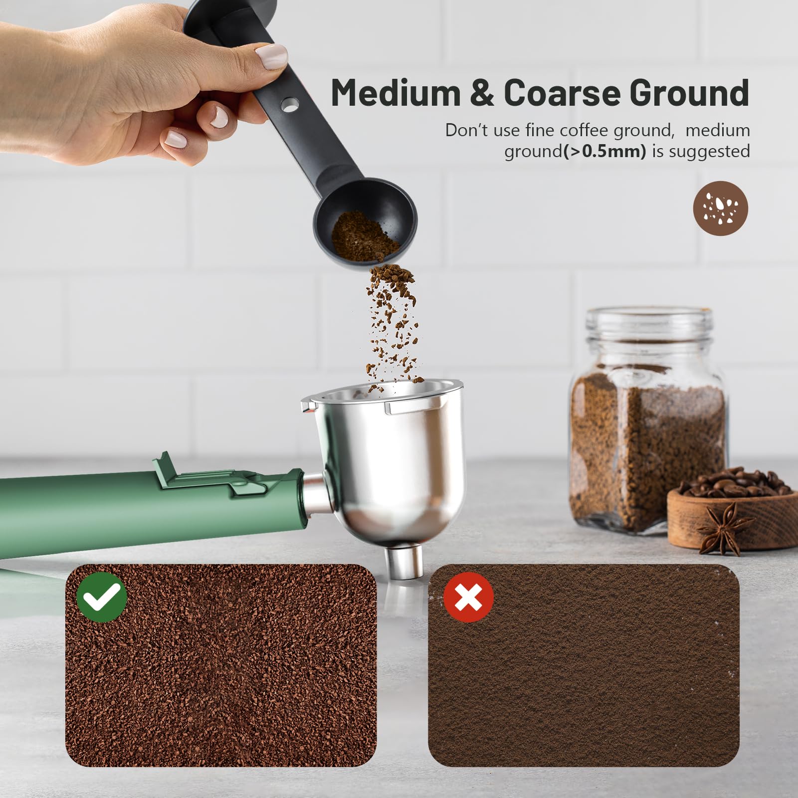 KEENSTAR cafetera espresso dimensiones compactas para espacios reducidos.