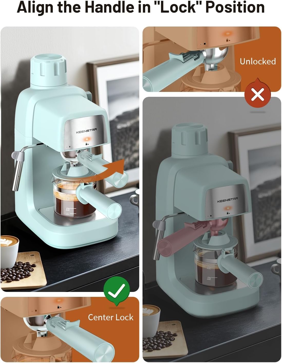 KEENSTAR diseño compacto, encaja en cocinas pequeñas.