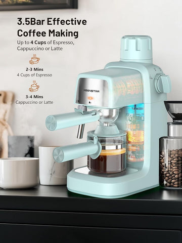 KEENSTAR espumador-leche-800w para cappuccinos cremosos.