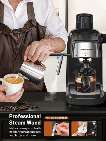 KEENSTAR 3.5B vaporizador de leche para cappuccinos cremosos.