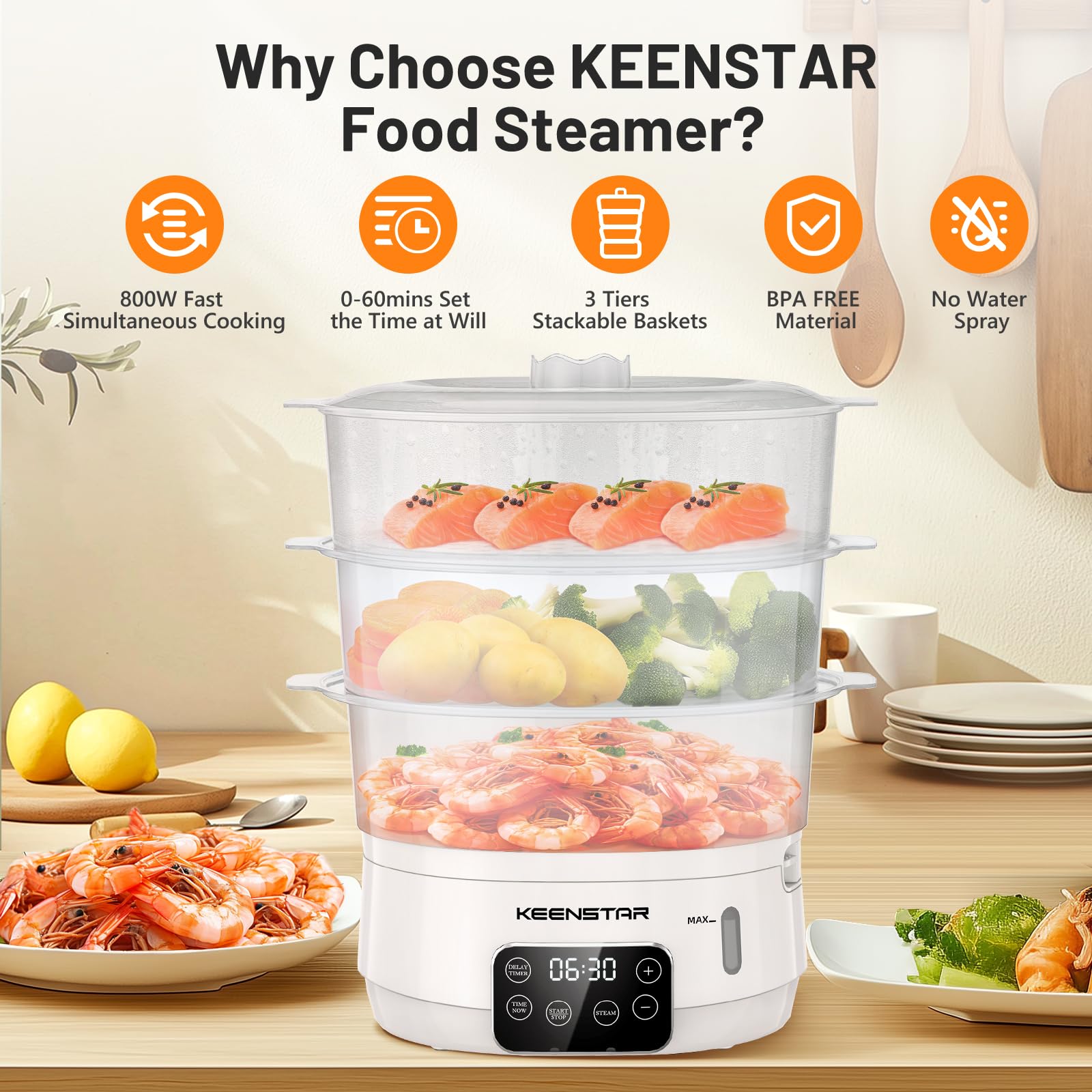 Temporizador de 24 h KEENSTAR para planificar tus comidas