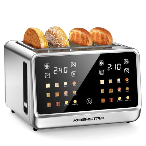 KEENSTAR Tostadora con panel táctil para control rápido y cómodo