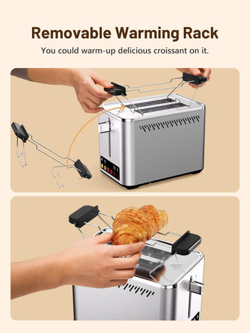 KEENSTAR: limpieza fácil gracias a bandeja de migas removible.