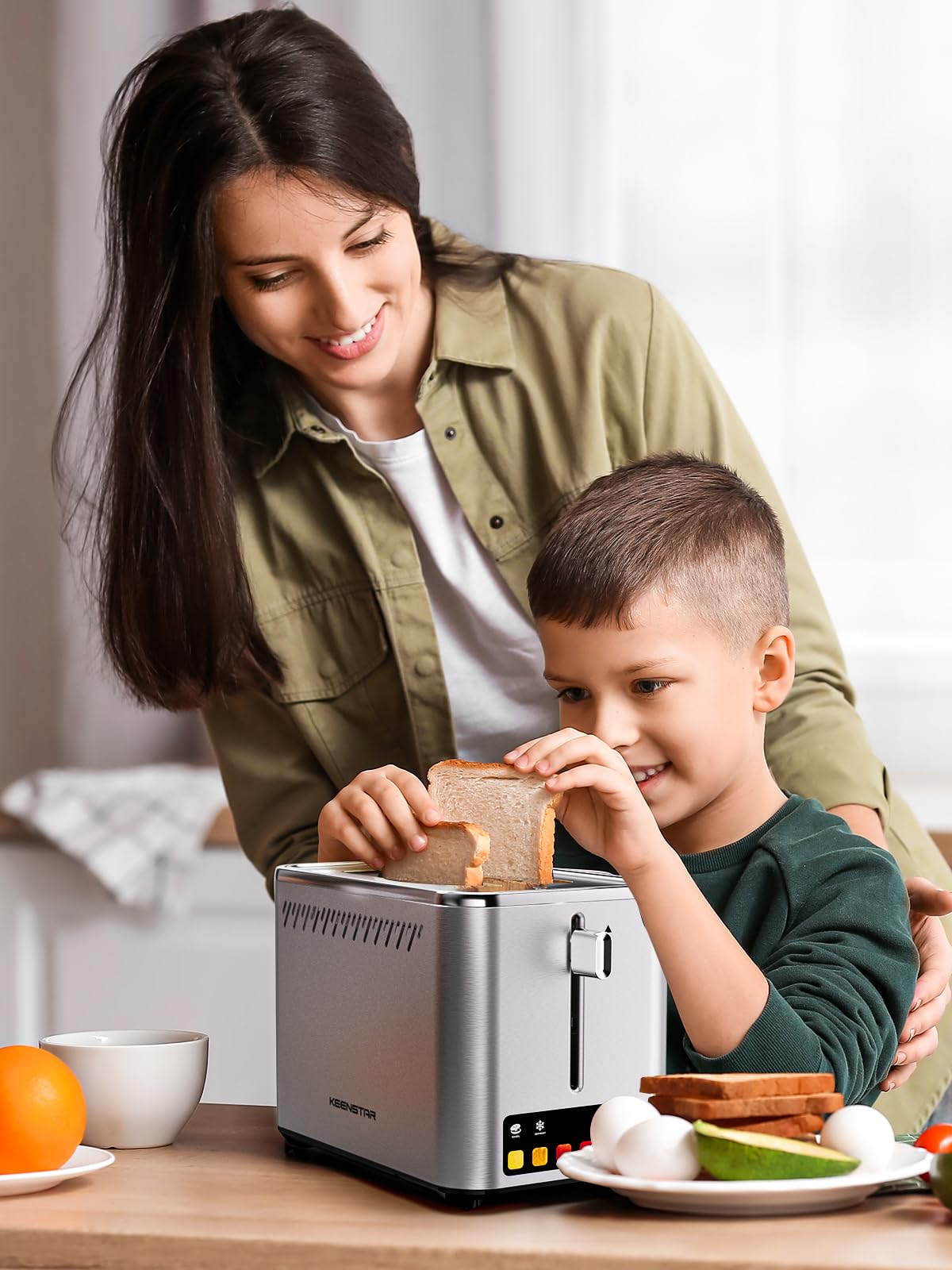 KEENSTAR: ideal para bagels y waffles en desayunos familiares.
